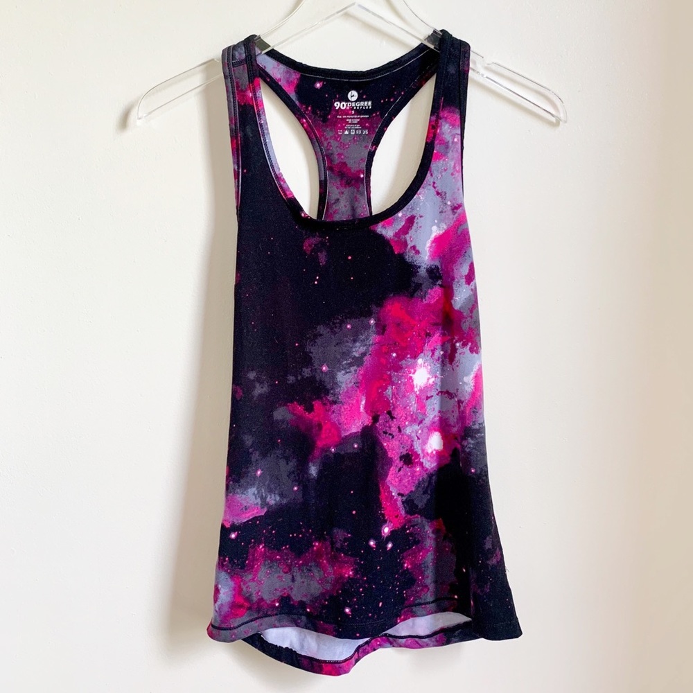 90 Degrees by Reflex Galaxy Print Racerbank Tank